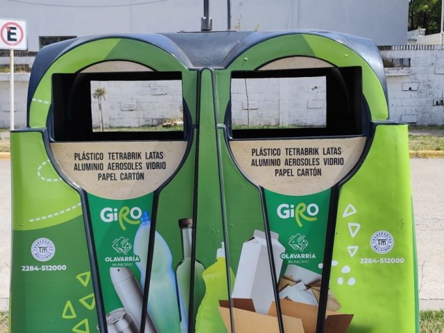 Reubicaci�n de ecopuntos en Loma Negra